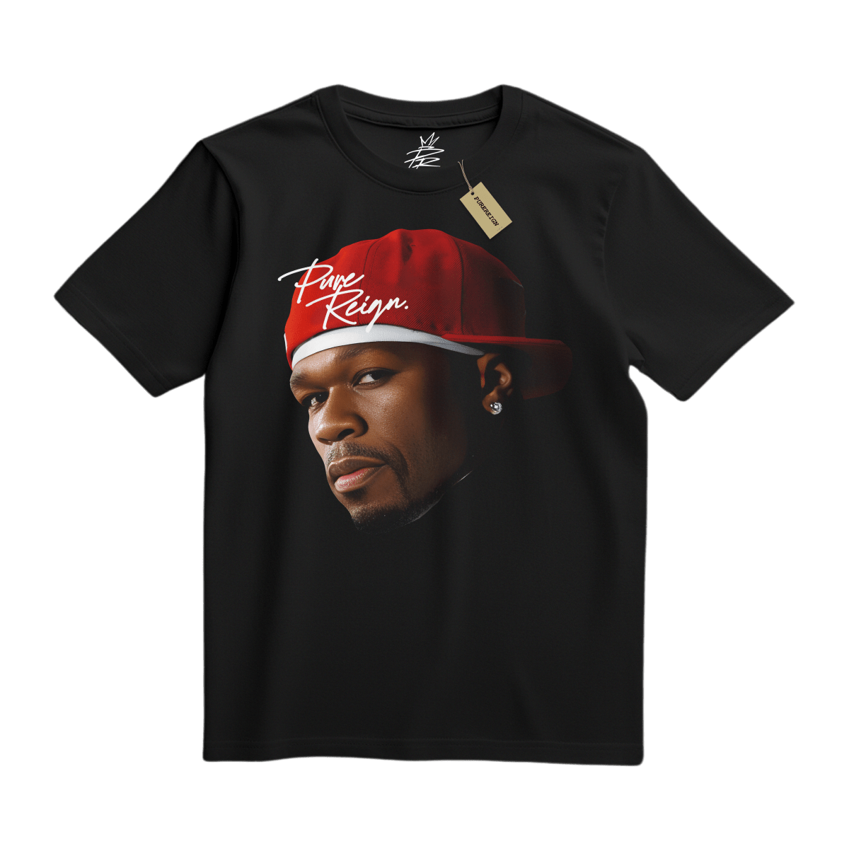 50 Cent Big Head Tee - T-Shirt - PureReign Clothing