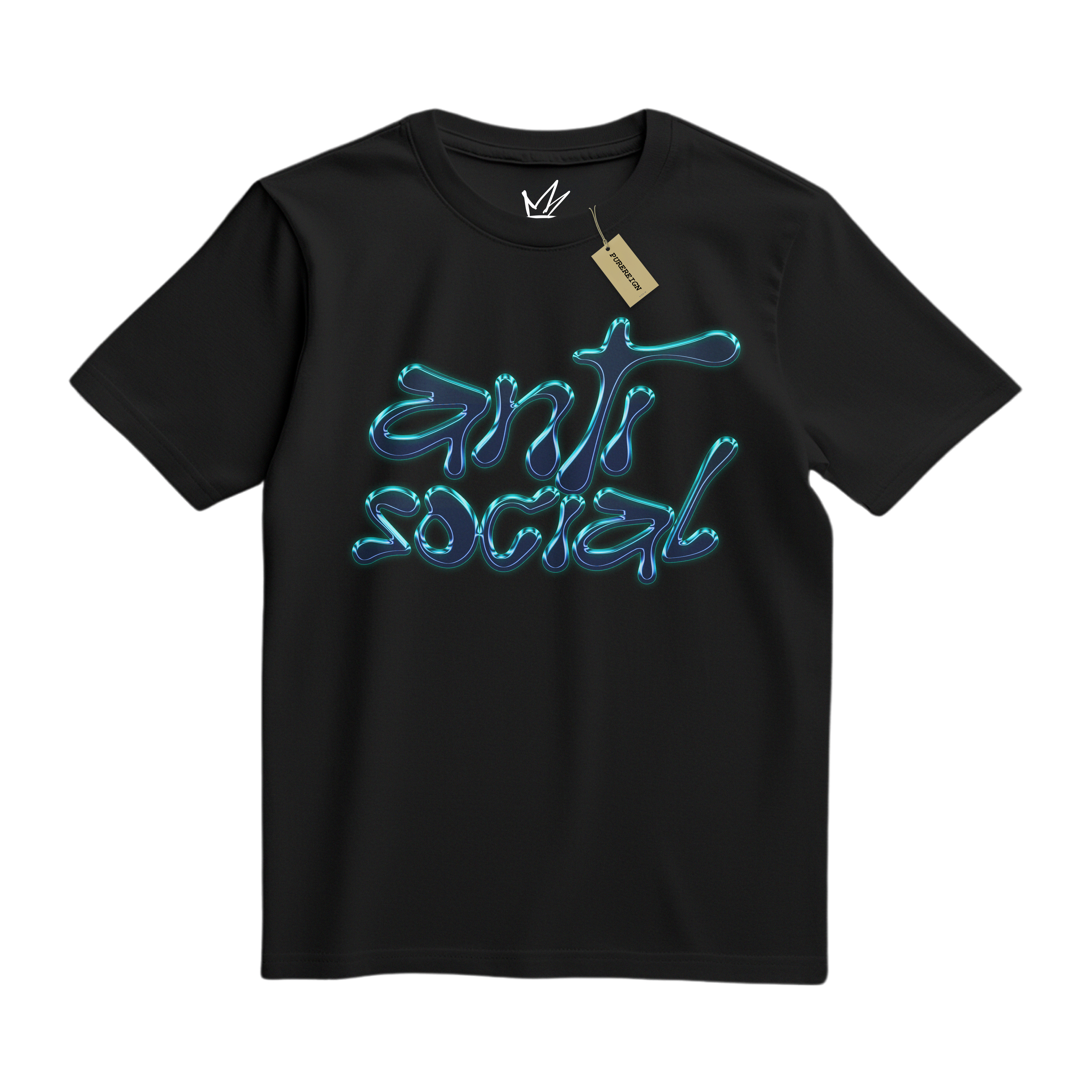Blue Anti Social Tee