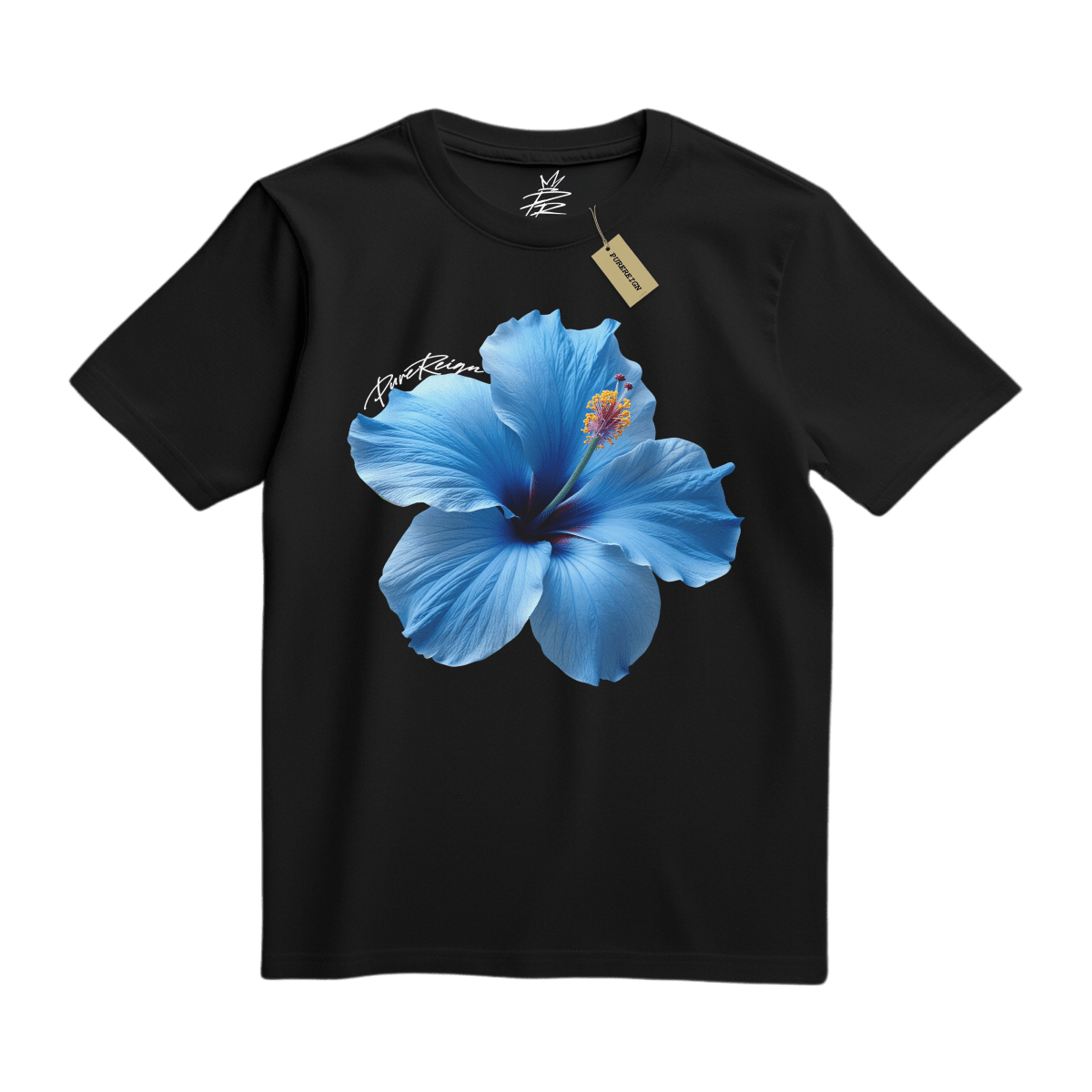Blue Flower Tee - T-Shirt - PureReign Clothing