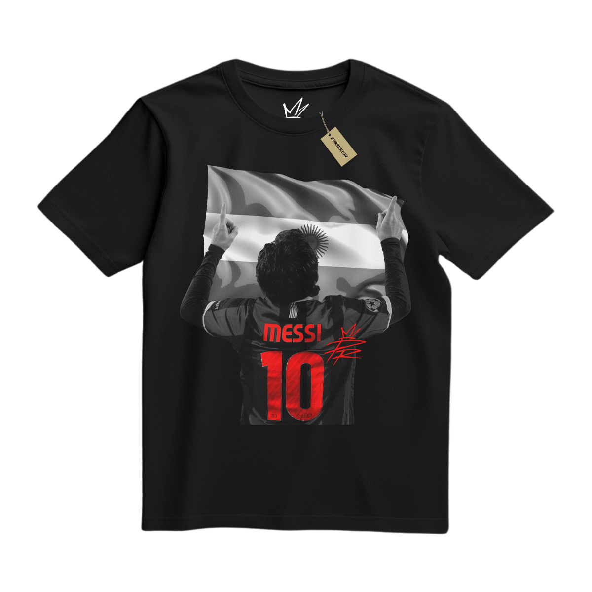 Crimson Messi Tee - T-Shirt - PureReign Clothing