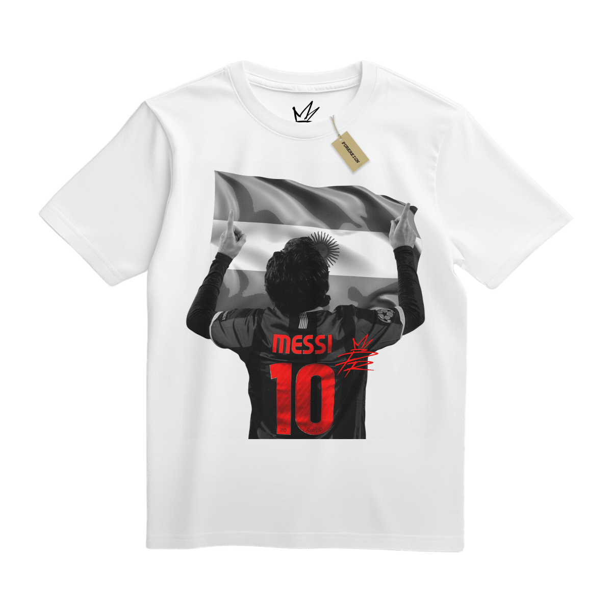 Crimson Messi Tee - T-Shirt - PureReign Clothing