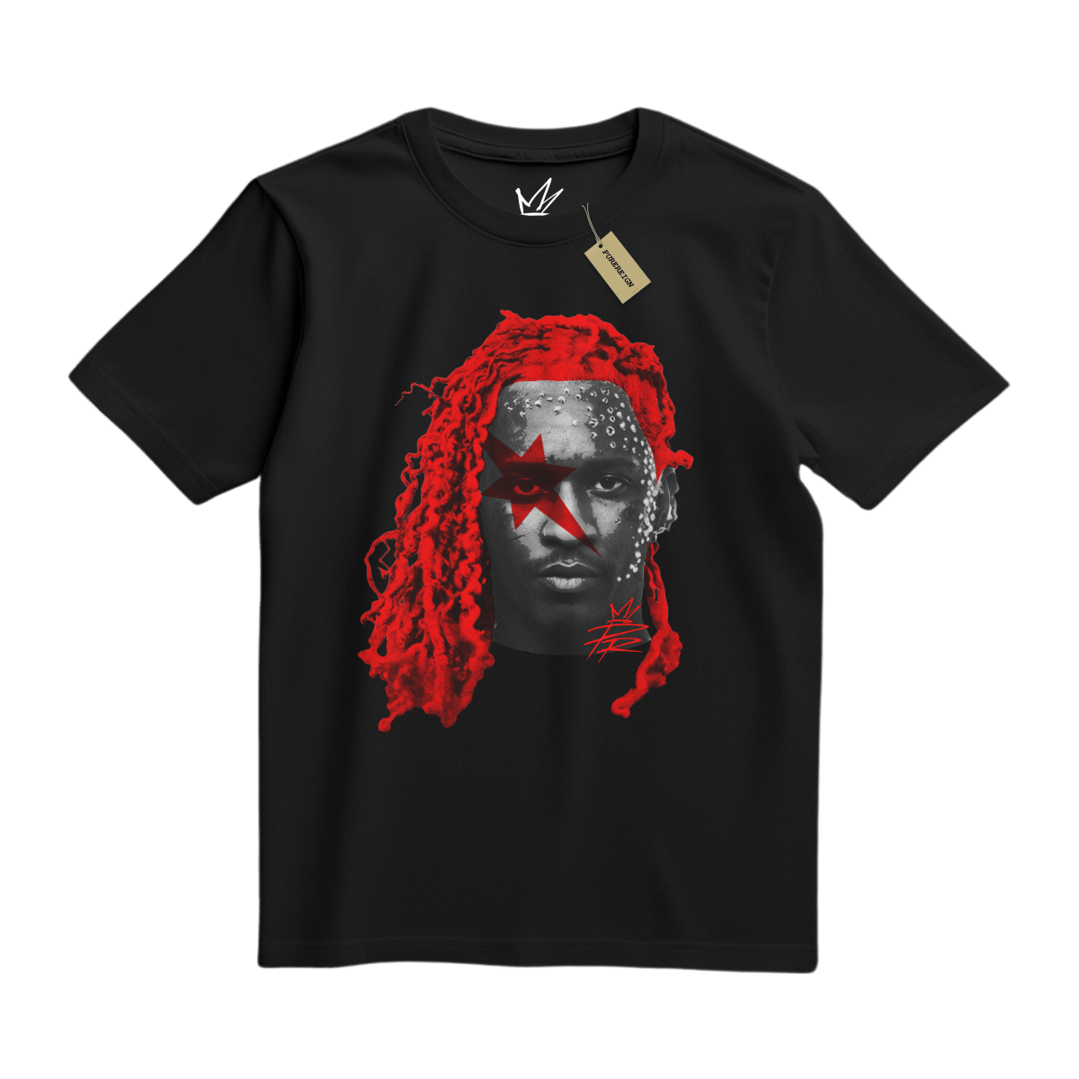 Crimson Thug Tee - T-Shirt - PureReign Clothing