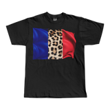 Leopard Print France Flag Tee
