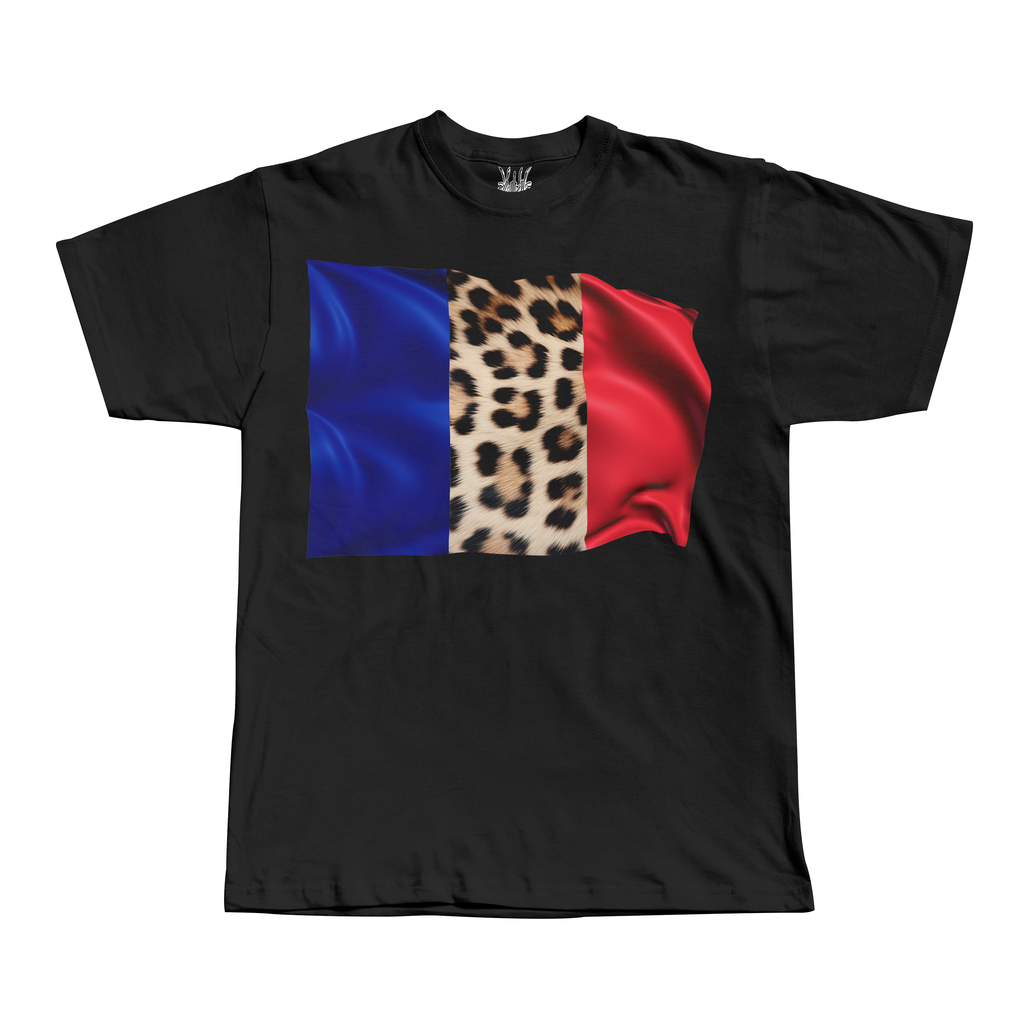 Leopard Print France Flag Tee