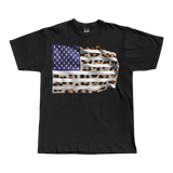Leopard Print USA Flag Tee