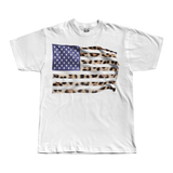 Leopard Print USA Flag Tee