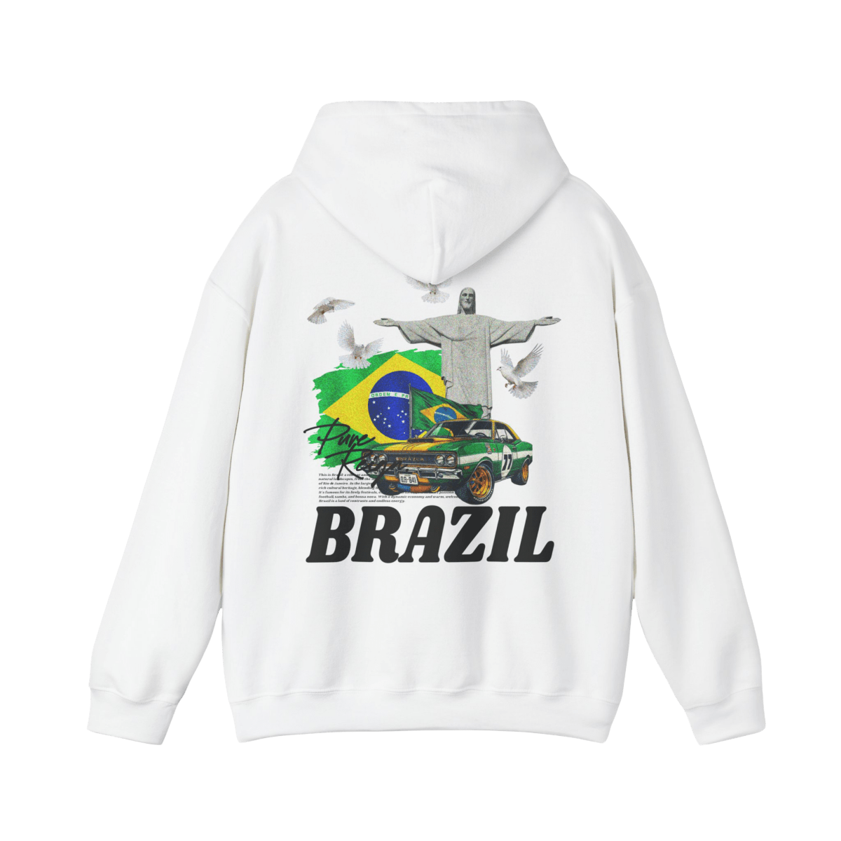 Made in Brazil Back Hoodie - Hoodie - PureReign Clothing