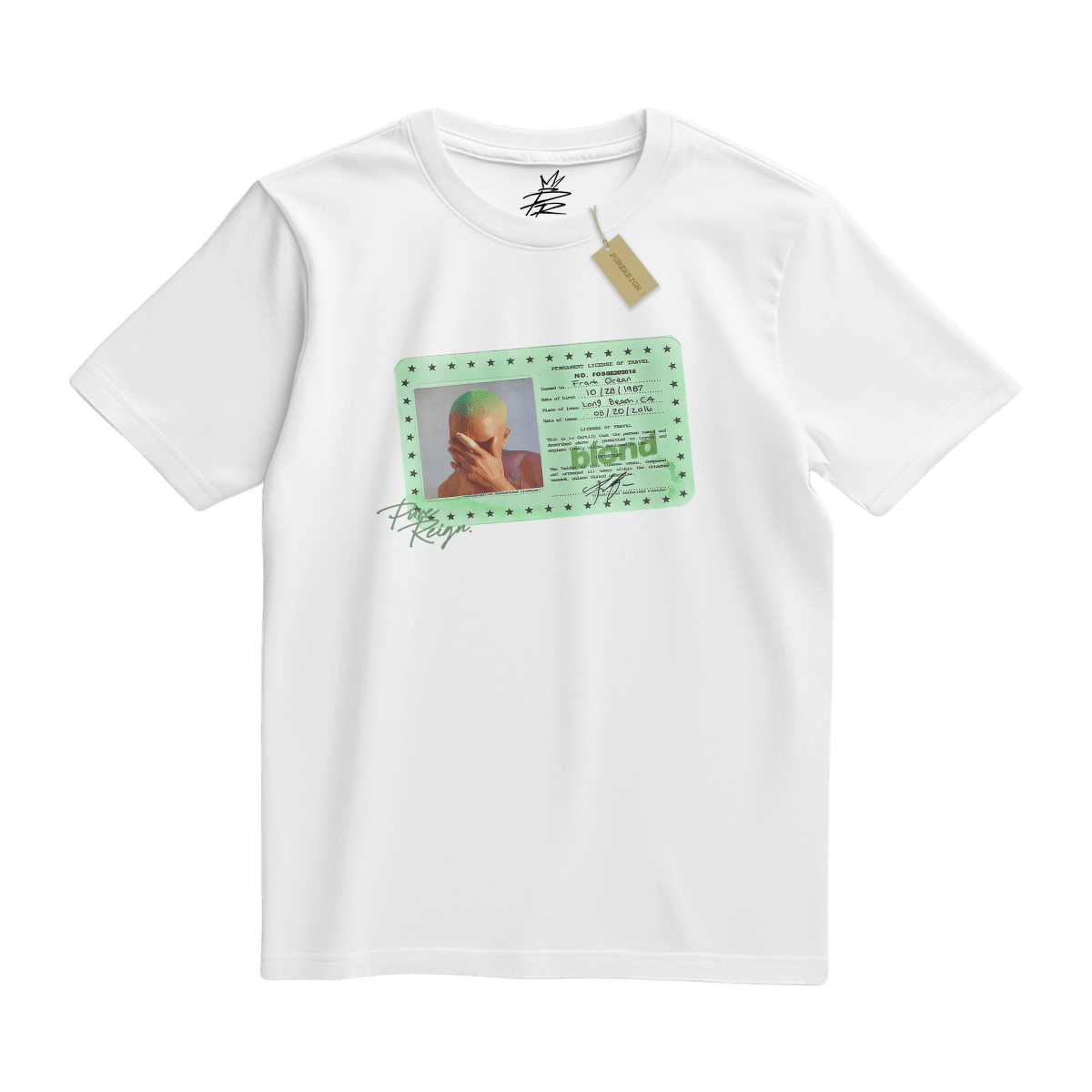 Blond Frank Licence Tee - T-Shirt - PureReign Clothing