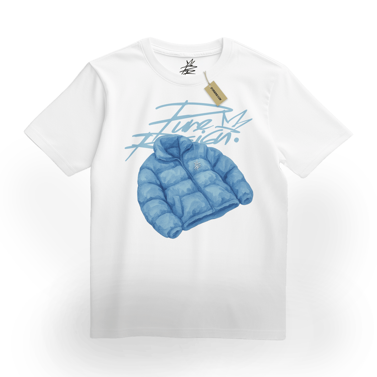 Blue Puffer Tee - T-Shirt - PureReign Clothing