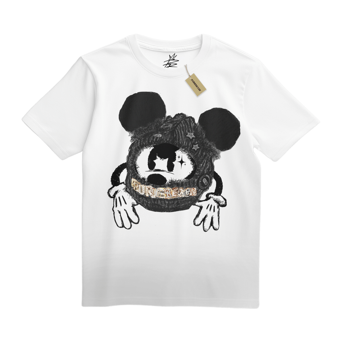 Noir Ink Mickey Tee - T-Shirt - PureReign Clothing