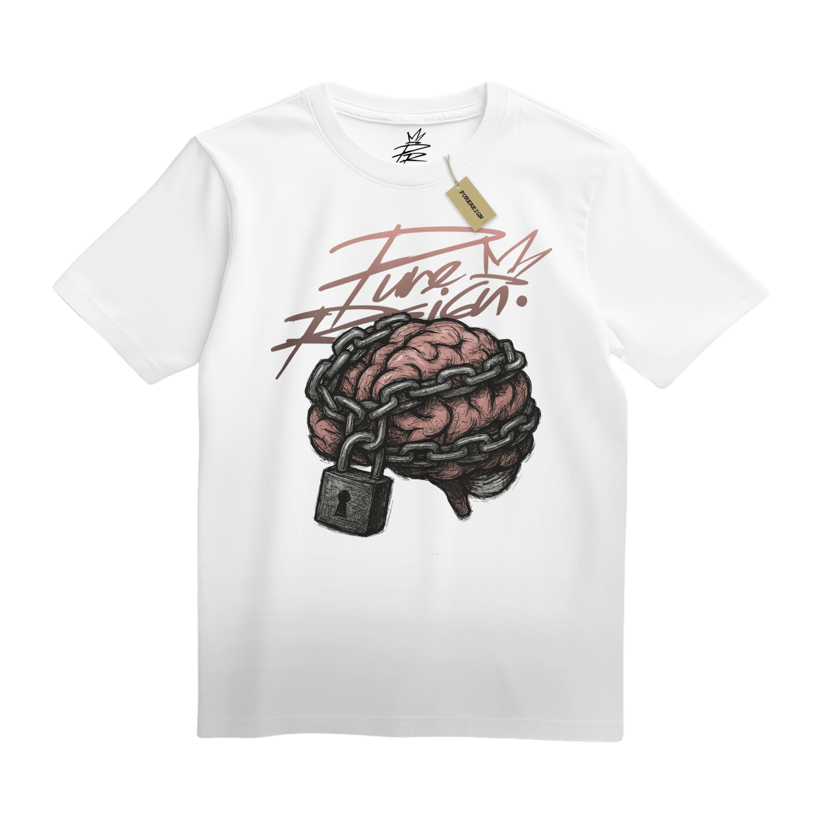 Brain Lock Tee - T-Shirt - PureReign Clothing