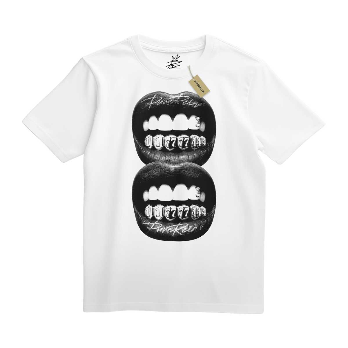 Angel Numbers Double Grillz Tee - T-Shirt - PureReign Clothing