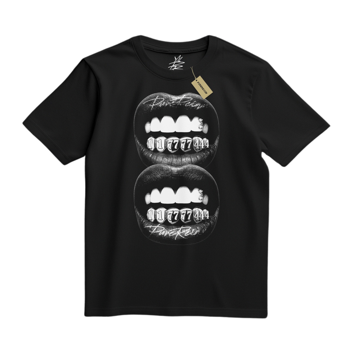 Angel Numbers Double Grillz Tee - T-Shirt - PureReign Clothing