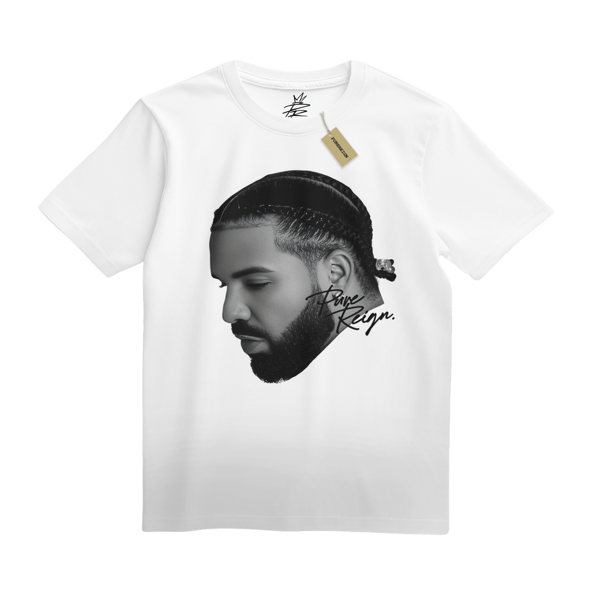 Drake B&W Big Head Tee - T-Shirt - PureReign Clothing