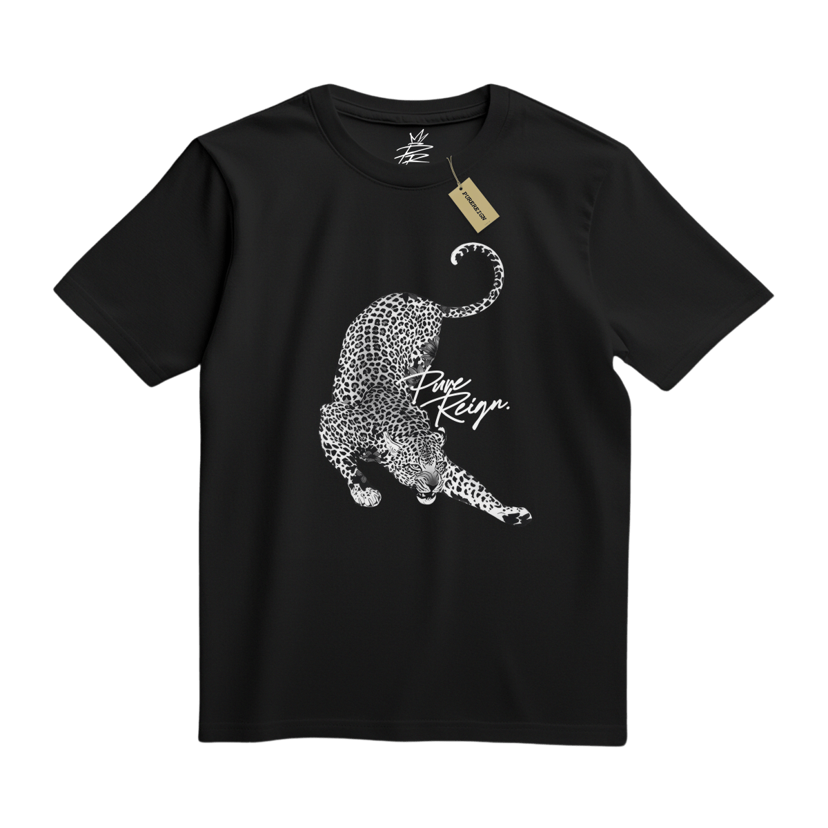 B&W Leopard Tee - T-Shirt - PureReign Clothing