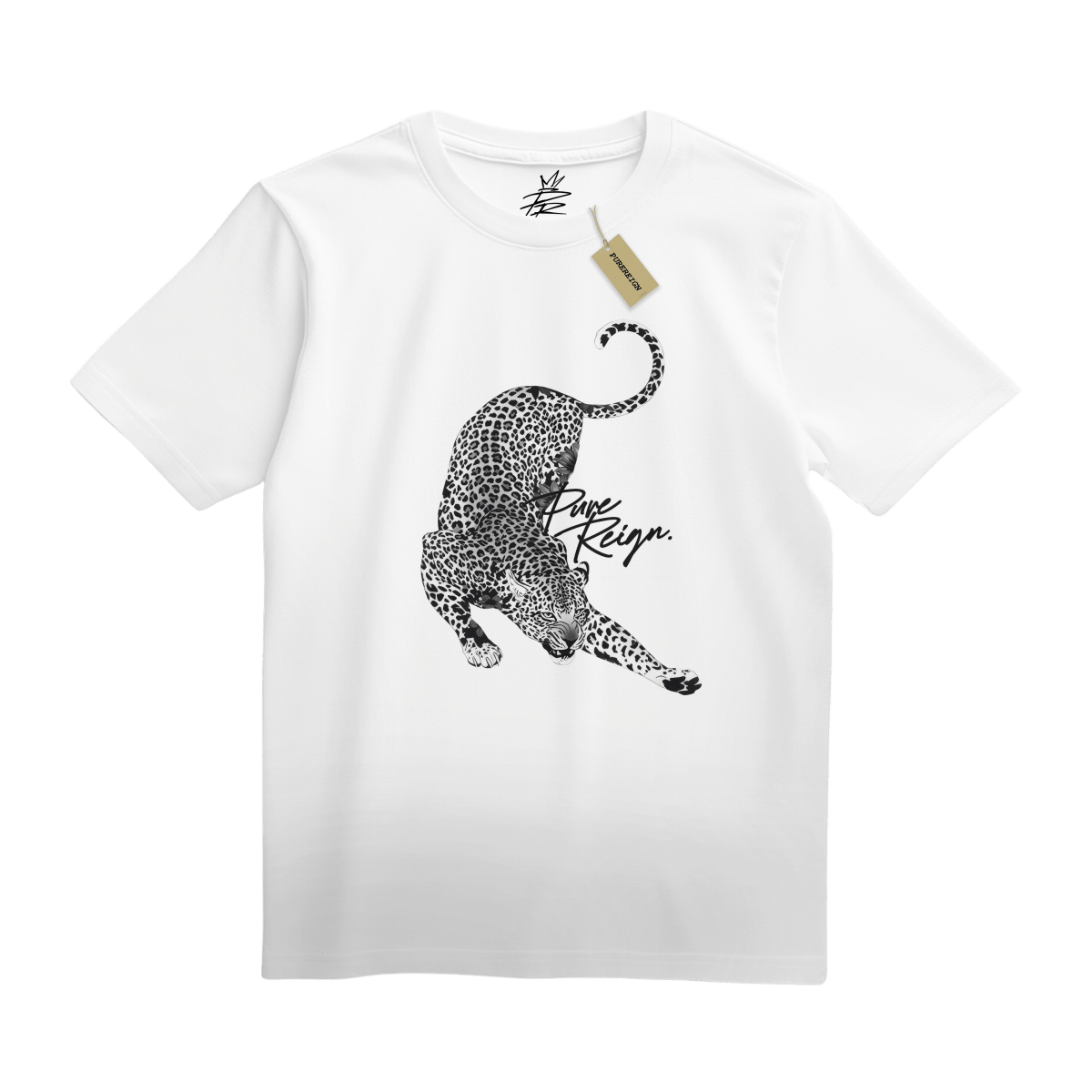 B&W Leopard Tee - T-Shirt - PureReign Clothing