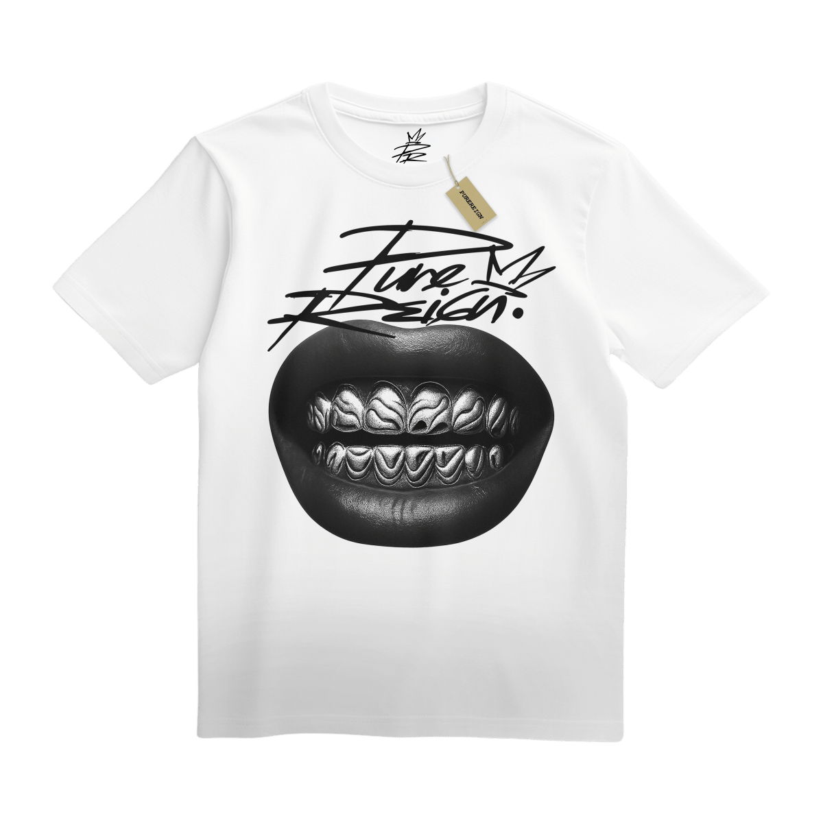 Chrome Ripple Grillz Tee - T-Shirt - PureReign Clothing