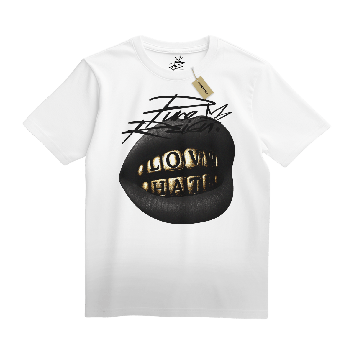 Love & Hate Grillz Tee - T-Shirt - PureReign Clothing
