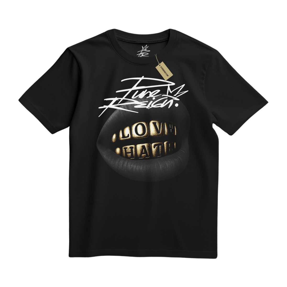 Love & Hate Grillz Tee - T-Shirt - PureReign Clothing