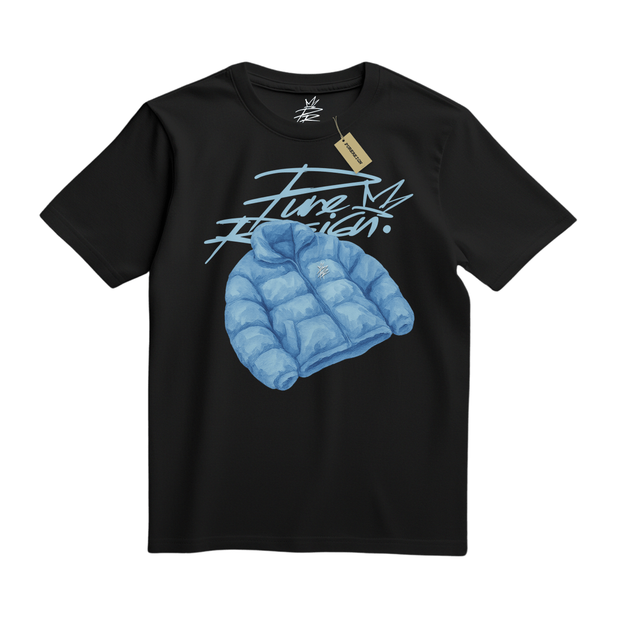 Blue Puffer Tee - T-Shirt - PureReign Clothing