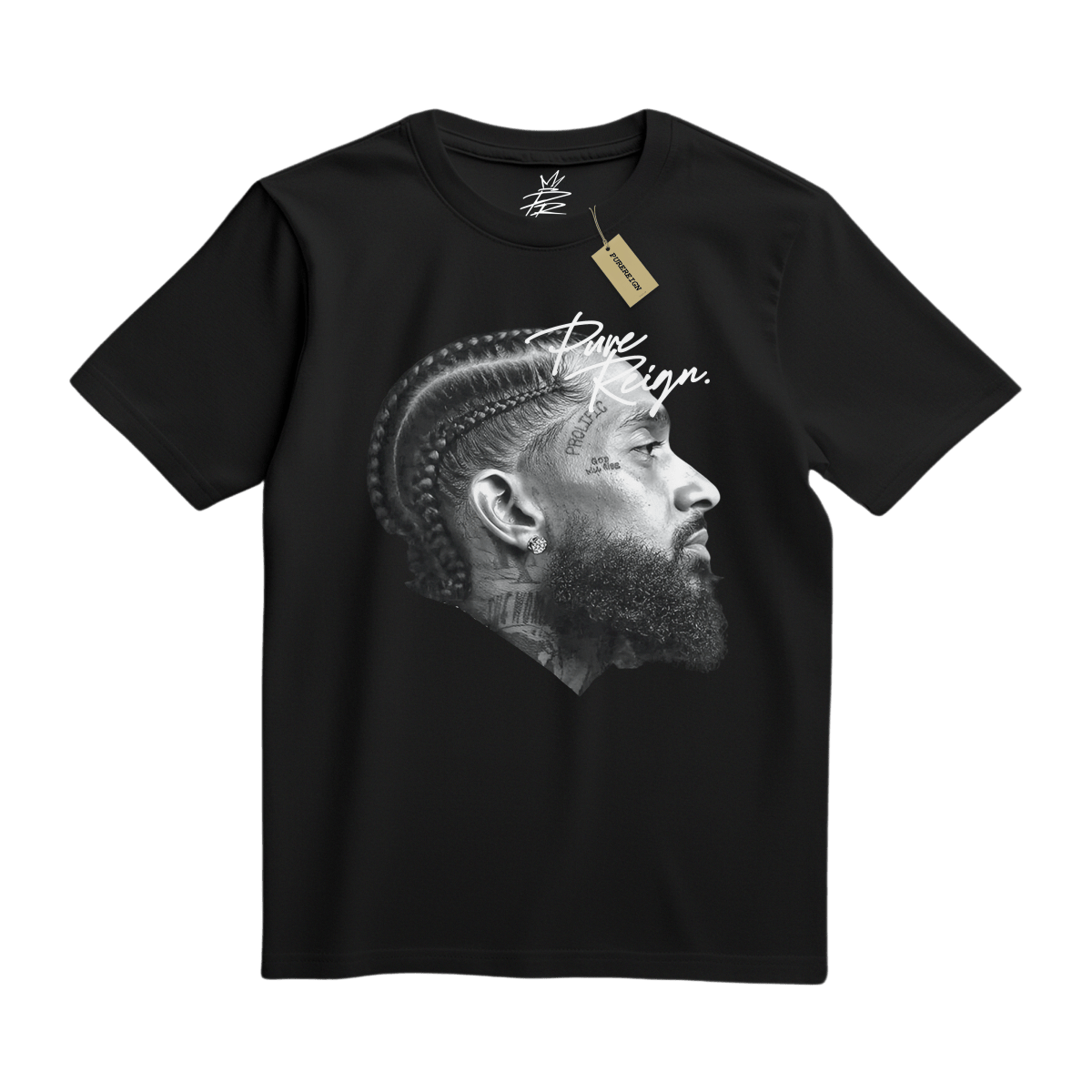 Nipsey Hussle Side Tee - T-Shirt - PureReign Clothing