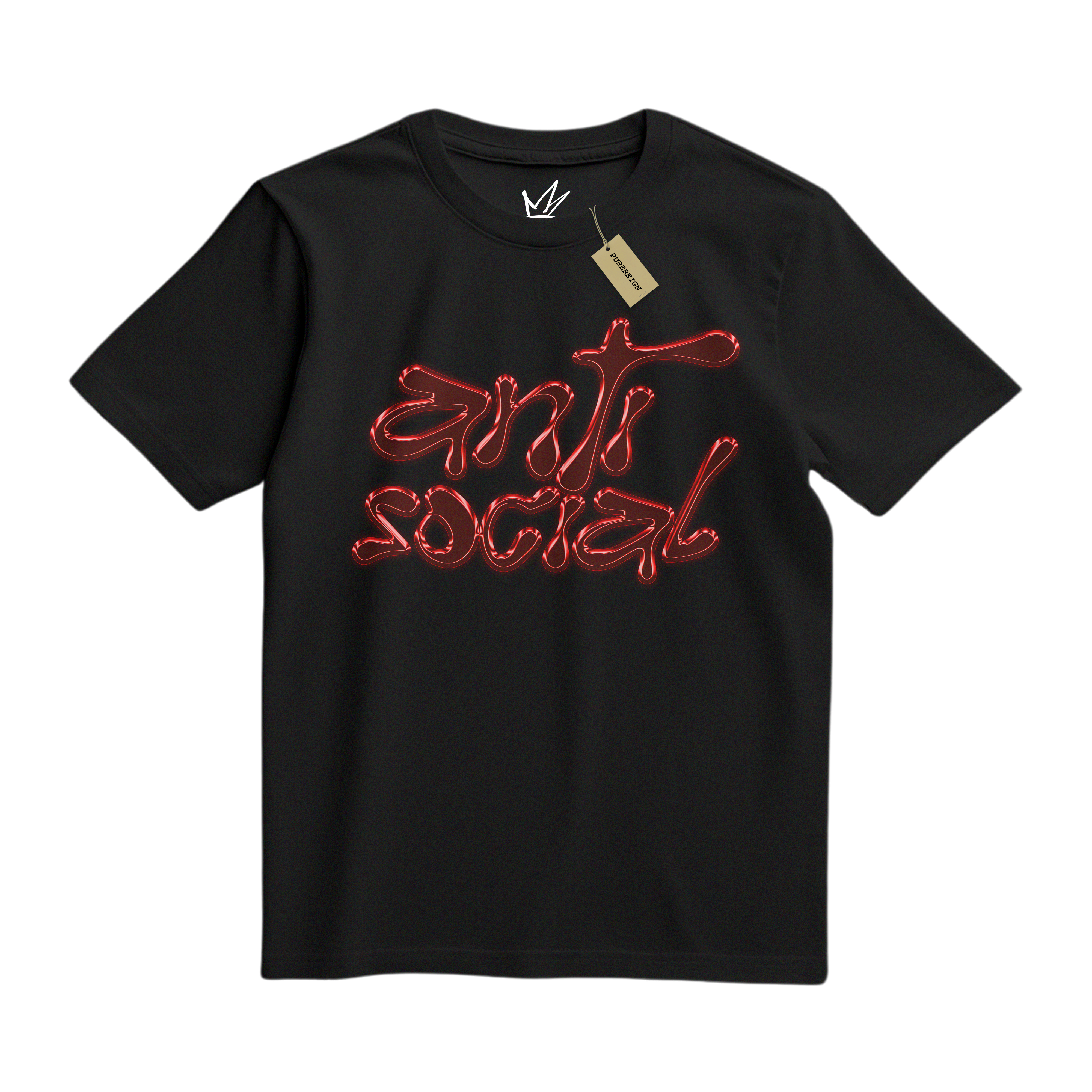 Red Anti Social Tee