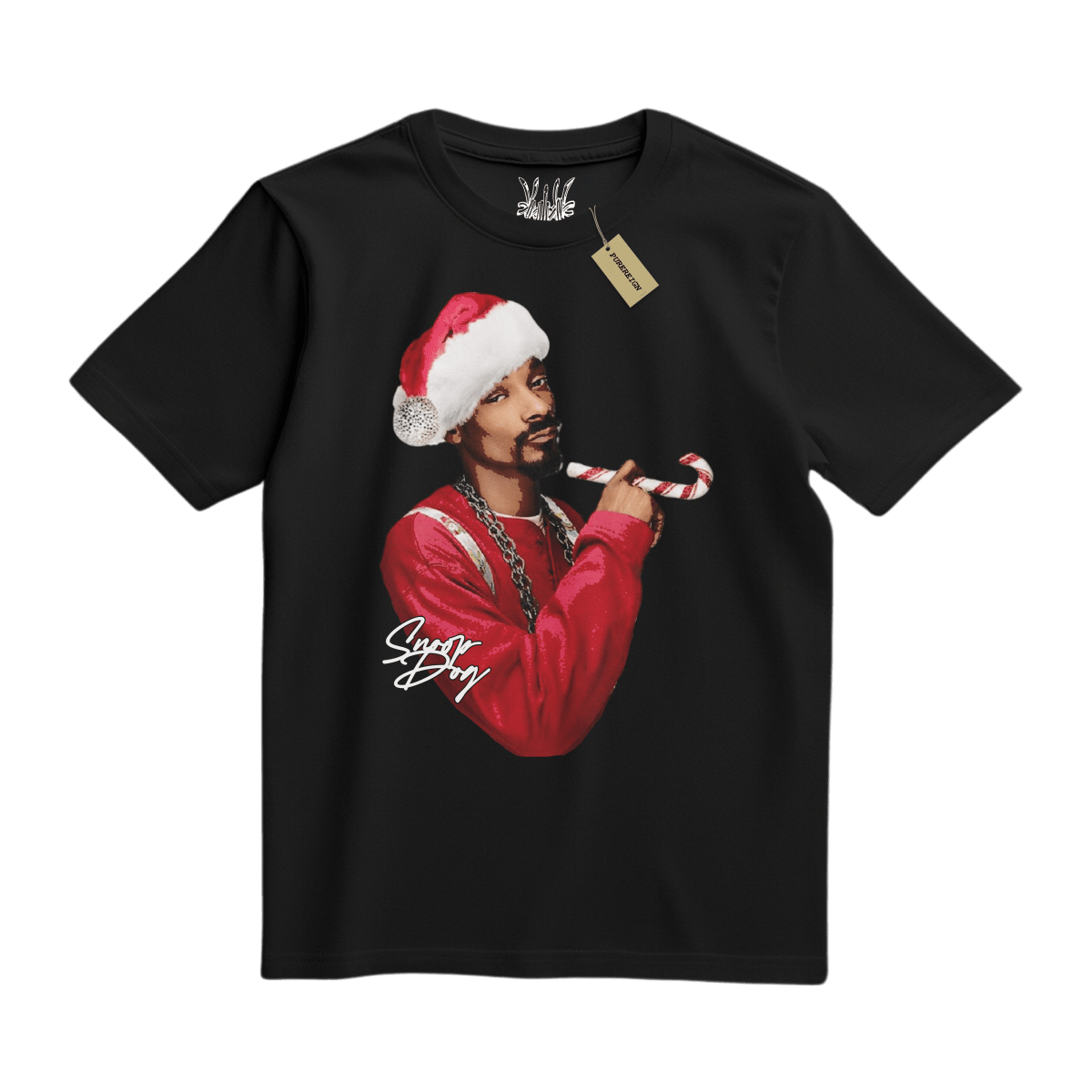 Candy Cane Snoop Tee - T-Shirt - PureReign Clothing