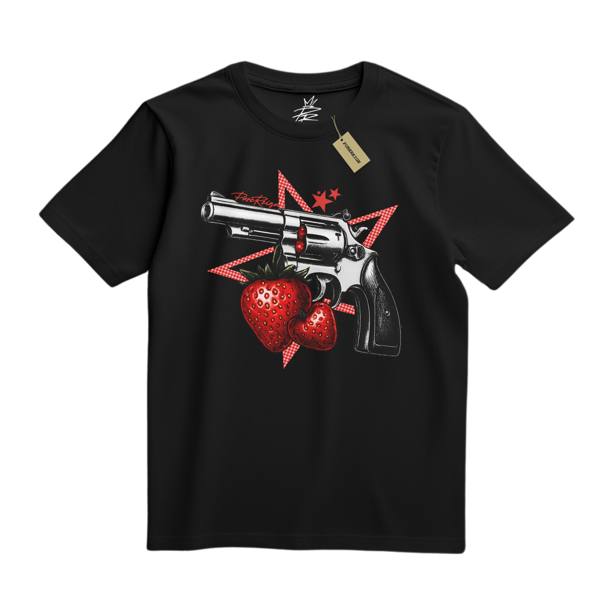 Strawberry Revolver Tee - T-Shirt - PureReign Clothing