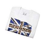 Leopard Print UK Flag Tee - T-Shirt - PureReign Clothing