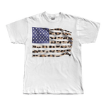 Leopard Print USA Flag Tee - T-Shirt - PureReign Clothing