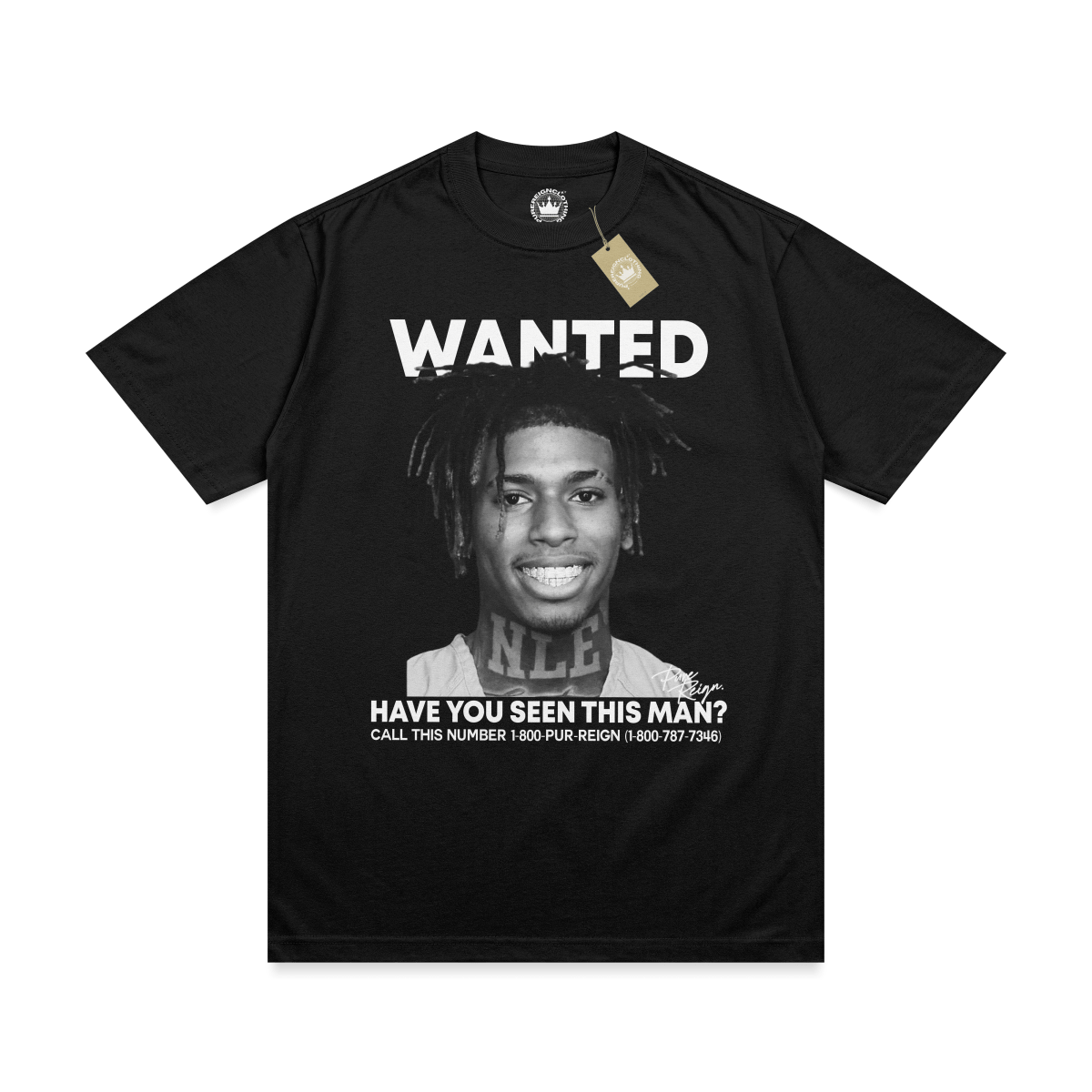 WANTED NLE Choppa Tee - PureReign Clothing